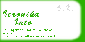 veronika kato business card